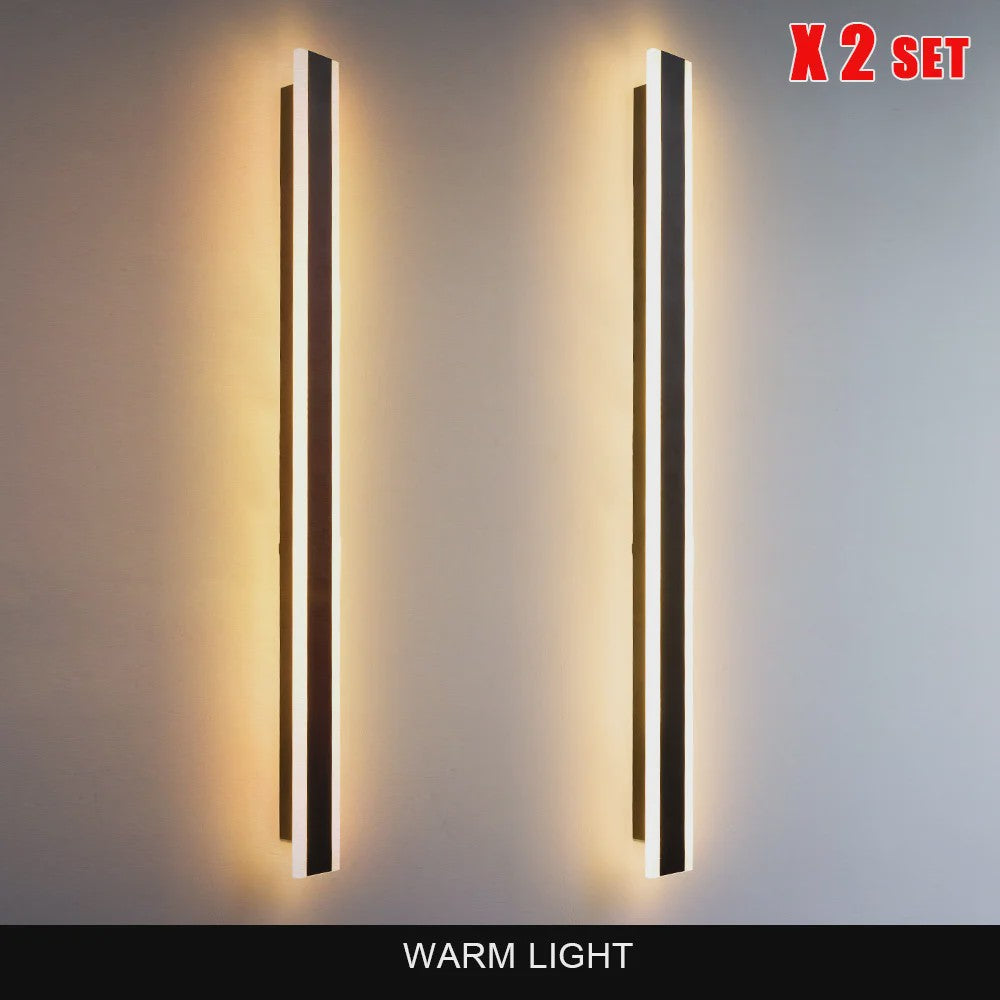 Moderne LED Wandlamp Buiten - Waterdicht IP65, Dimbaar met Afstandsbediening - Villa & Tuin Verlichting