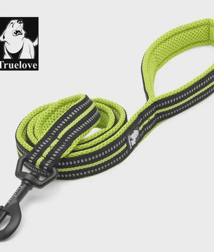 Truelove Zachte Hondenriem 200cm - Reflecterend Nylon Mesh, Gevoerd, voor Puppy tot Grote Hond/Kat
