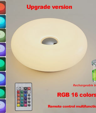Donut Sfeerlamp met USB - Verstelbare Kleur & Helderheid - Decoratieve Tafellamp