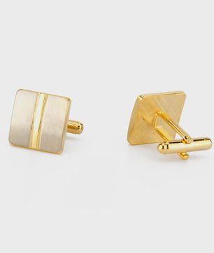 Goudkleurige Manchetknopen Set voor Heren | Stijlvolle Koperen Accessoires | Cadeau voor Hem