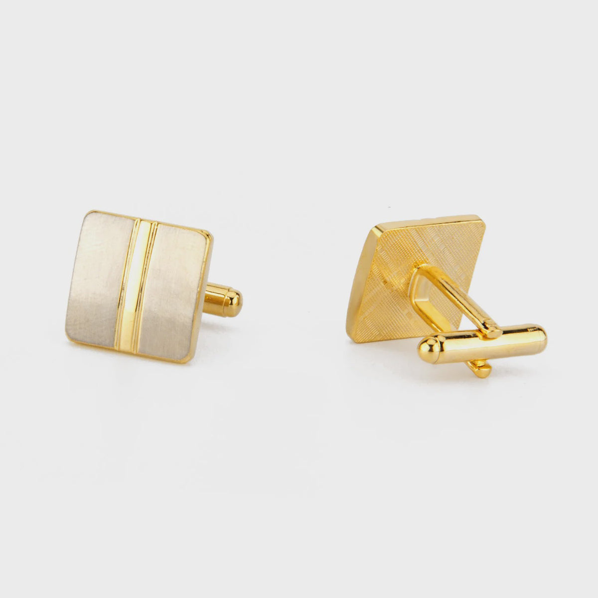 Goudkleurige Manchetknopen Set voor Heren | Stijlvolle Koperen Accessoires | Cadeau voor Hem