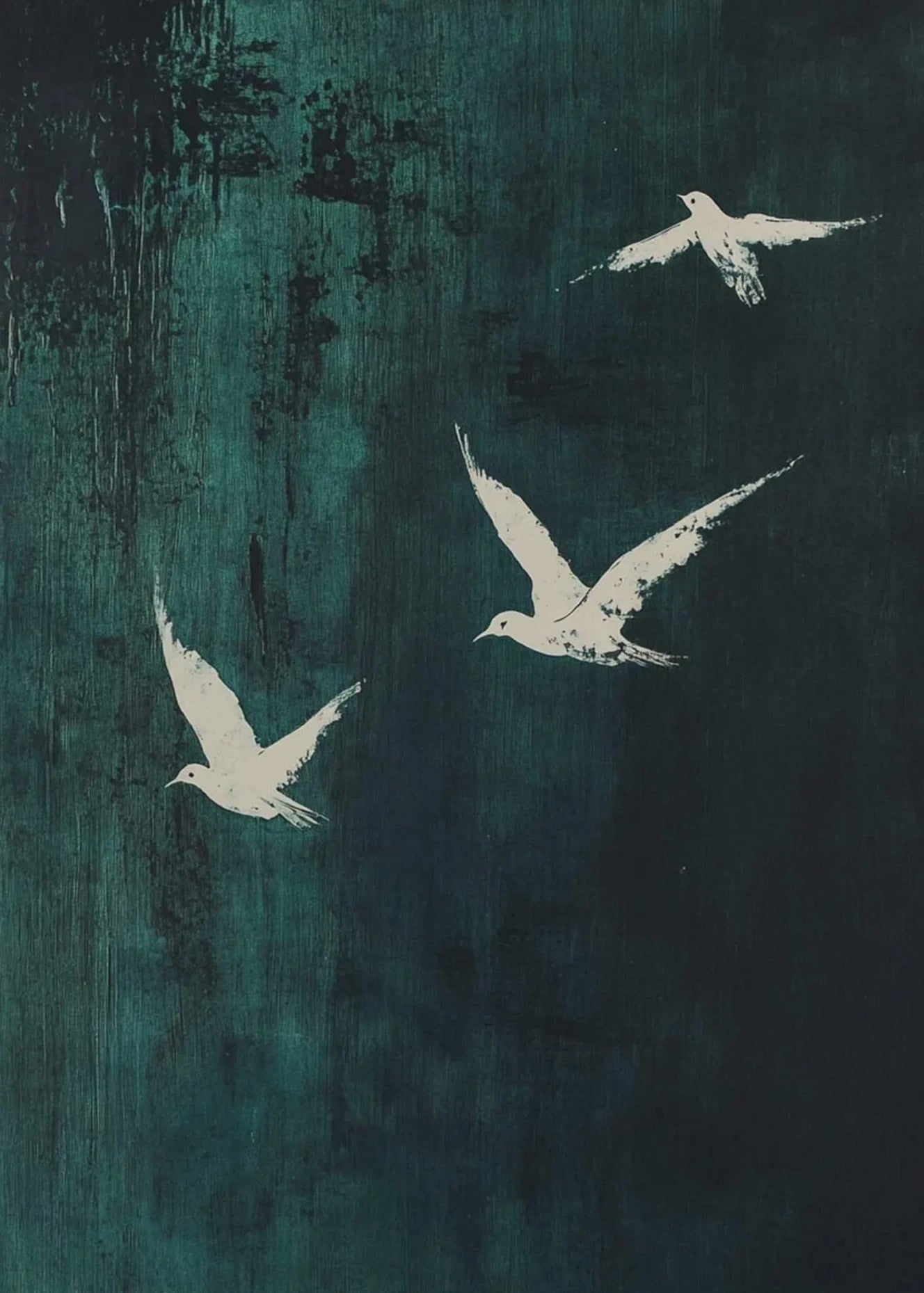 Japanse Zen Wanddecoratie: Canvas Print met Koi Vissen, Kraanvogels en Watergolven