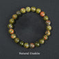 Natuurstenen Kralen Armband - Lapis Lazuli, Amethist, Rozenkwarts & meer