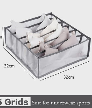 Opvouwbare Lade Organizer Set voor Ondergoed, Sokken en BH's - Mesh Opbergdozen