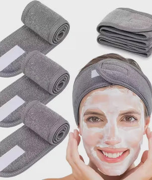 Verstelbare Make-up Haarband (5 Stuks) - Zachte Handdoekstof voor Gezichtsreiniging, Yoga & Spa