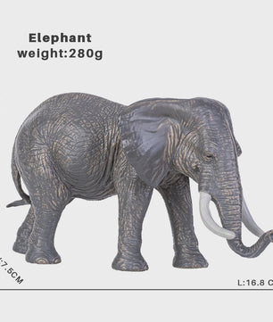 Realistische Wild Animal Speelgoed Set: Olifant, Leeuw, Cheetah, Tijger - Educatief Cadeau