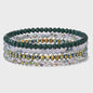 Set van 4 Kristallen Kralen Armbanden - Kleurrijk & Elegant