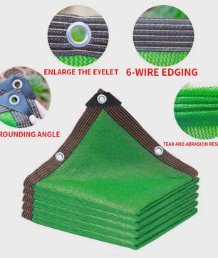 UV-Bestendige Schaduwdoek HDPE - Koffiebruin - Zonwering voor Tuin, Balkon & Auto