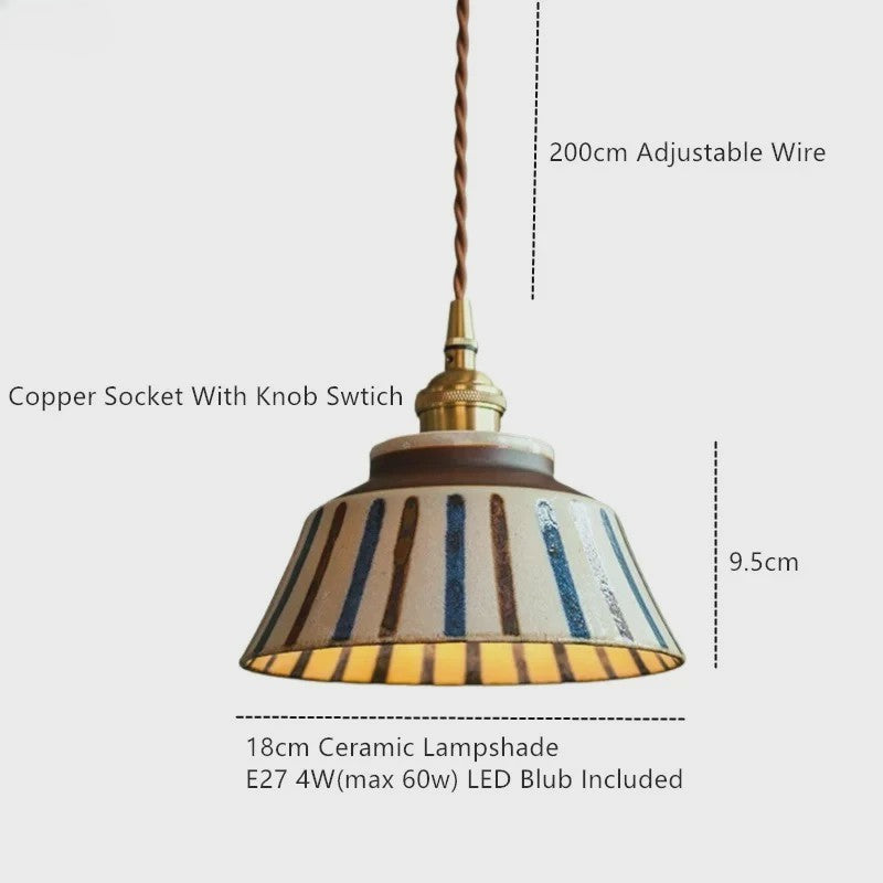 Moderne Scandinavische Keramische Hanglamp - LED - 4W - Sfeervolle Verlichting voor Woonkamer, Eetkamer & Slaapkamer