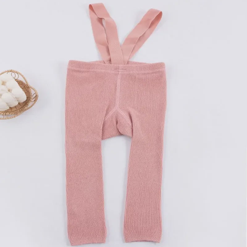Baby Leggings met Bretels - Hoge Taille & Elastisch - Lente Kleding voor Jongens en Meisjes (1-2 Jaar)