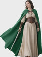 Middeleeuwse Kapmantel van Linnen - Renaissance Cape met Capuchon voor Cosplay & LARP
