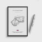 Vintage Formule 1 Circuit Canvas Posters - Zwart Wit Wanddecoratie