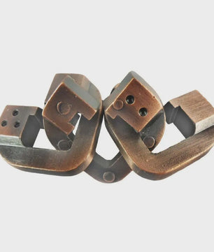 Klassieke Metalen IQ Puzzel Set - Uitdagende Breinbrekers voor Volwassenen
