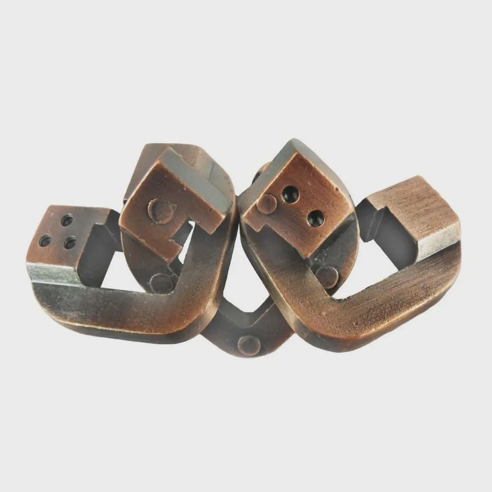 Klassieke Metalen IQ Puzzel Set - Uitdagende Breinbrekers voor Volwassenen