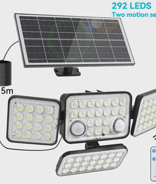 234 LED Solar Wandlamp met Bewegingssensor - Waterdicht IP65, Split Design voor Buiten en Garage