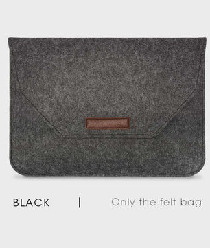 Luxe Vilt Laptop Sleeve - Beschermhoes voor MacBook & Notebooks (11-15.6 inch) - Inclusief Muismat