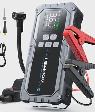 Krachtige 6000A Jump Starter met Compressor & 21800mAh Powerbank