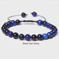 Blauwe Tijgeroog Kralen Armband 6MM - Natuursteen Meditatie Sieraden