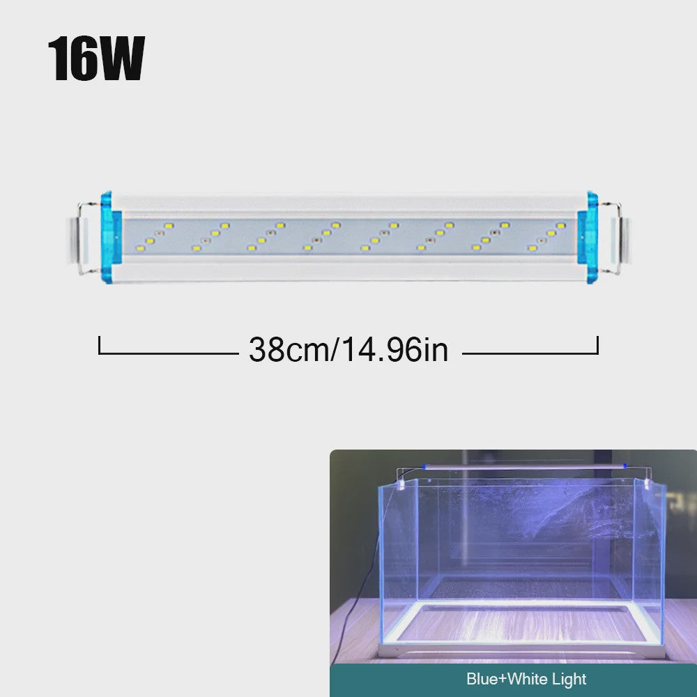 Super Bright LED Aquarium Lamp - Verstelbare Clip-on Verlichting voor Planten & Vissen (18-70cm)