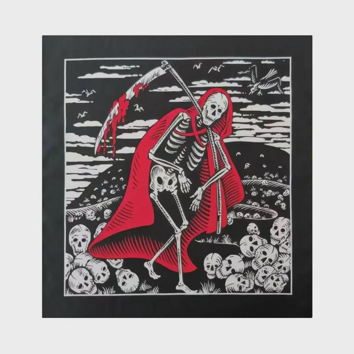 Skull Bandana Katoen - Hip Hop Stijl Hoofddoek & Accessoire