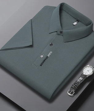 Heren Poloshirt Korte Mouw - Ademend, Comfortabel & Elastisch - Casual Zakelijke Stijl