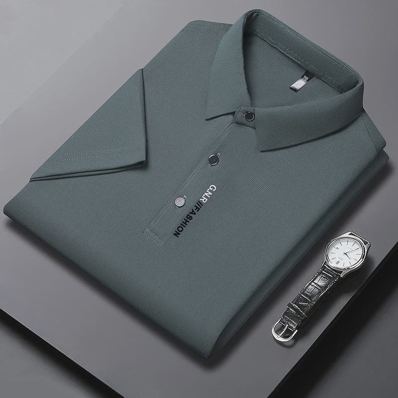 Heren Poloshirt Korte Mouw - Ademend, Comfortabel & Elastisch - Casual Zakelijke Stijl