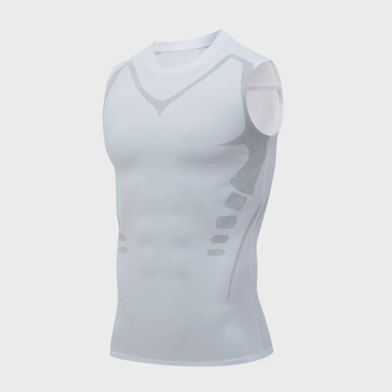 Heren Compressie Tanktop - Sneldrogend Sportshirt voor Fitness & Bodybuilding