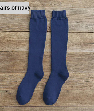 6 Paar Heren Kniehoge Thermosokken - Warm & Dik - Compressie - Maat 38-44