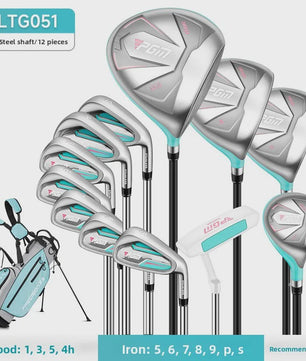 PGM Dames Golfclubset LTG051 - Complete Beginnerset met Golftas (12 Clubs)