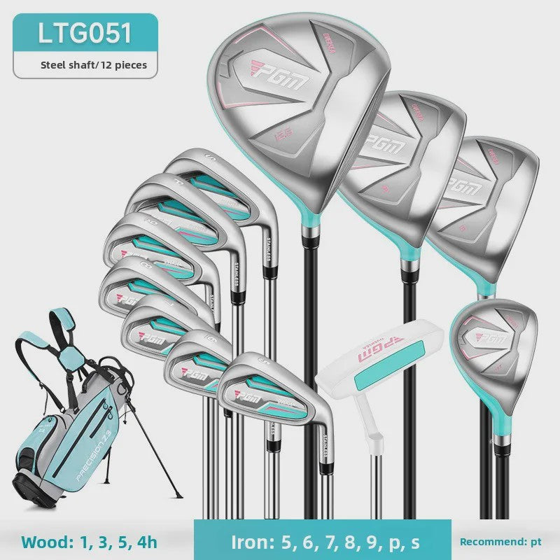 PGM Dames Golfclubset LTG051 - Complete Beginnerset met Golftas (12 Clubs)