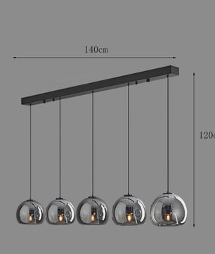 Moderne Glazen Hanglamp - Stijlvolle Plafondlamp voor Eetkamer & Interieur