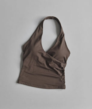 Comfortabele Sport BH met V-hals en Halter Nek - Ademend & Stijlvol