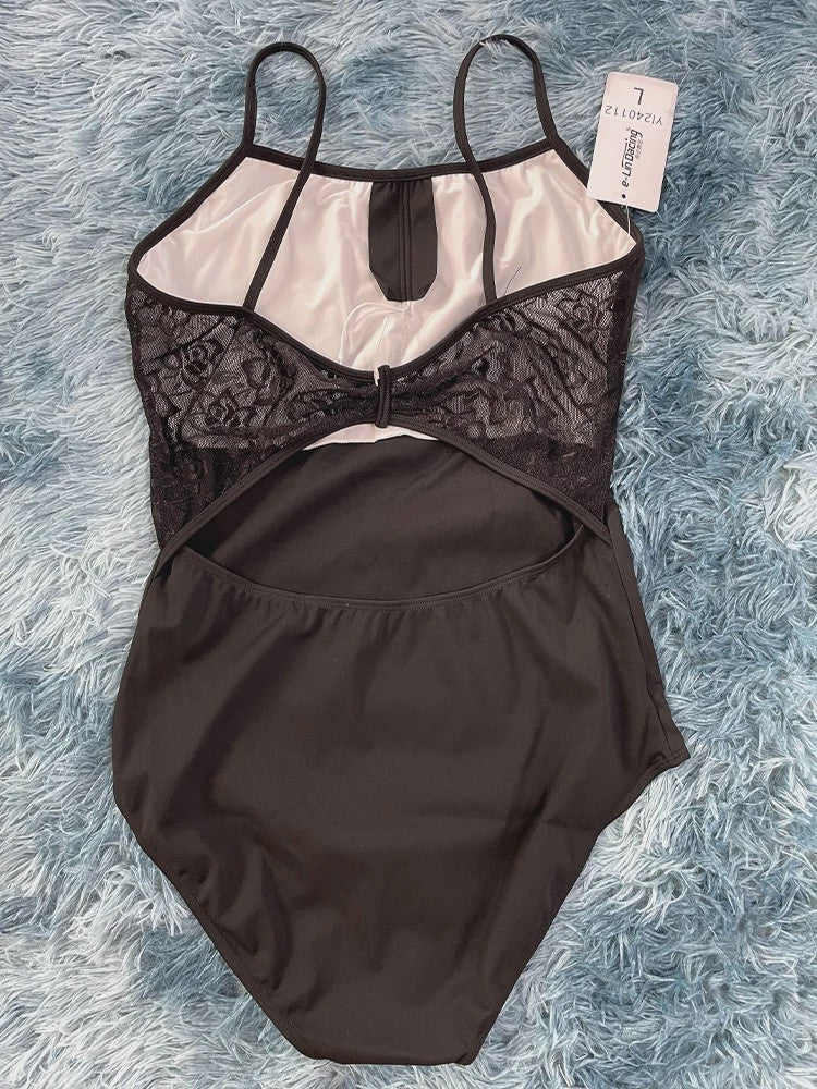 Elegante Ballet Leotard met Kant voor Dames - Perfect voor Dans en Yoga