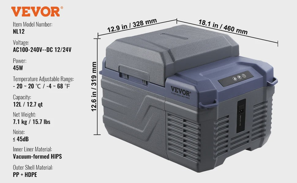 Draagbare Koelkast 8L-75L: Auto, Camping & Outdoor - Temperatuur Instelbaar