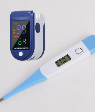 Digitale Medische Thermometer & Vinger Pulse Oximeter - Betrouwbare Lichaamstemperatuur & Zuurstofmeting