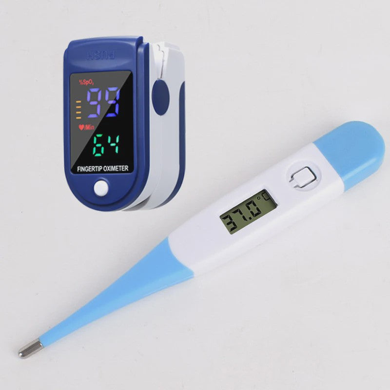 Digitale Medische Thermometer & Vinger Pulse Oximeter - Betrouwbare Lichaamstemperatuur & Zuurstofmeting