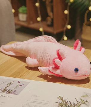 Knuffel Axolotl / Salamander Pluche Speelgoed (23cm/45cm) - Zacht Kussen & Sleutelhanger