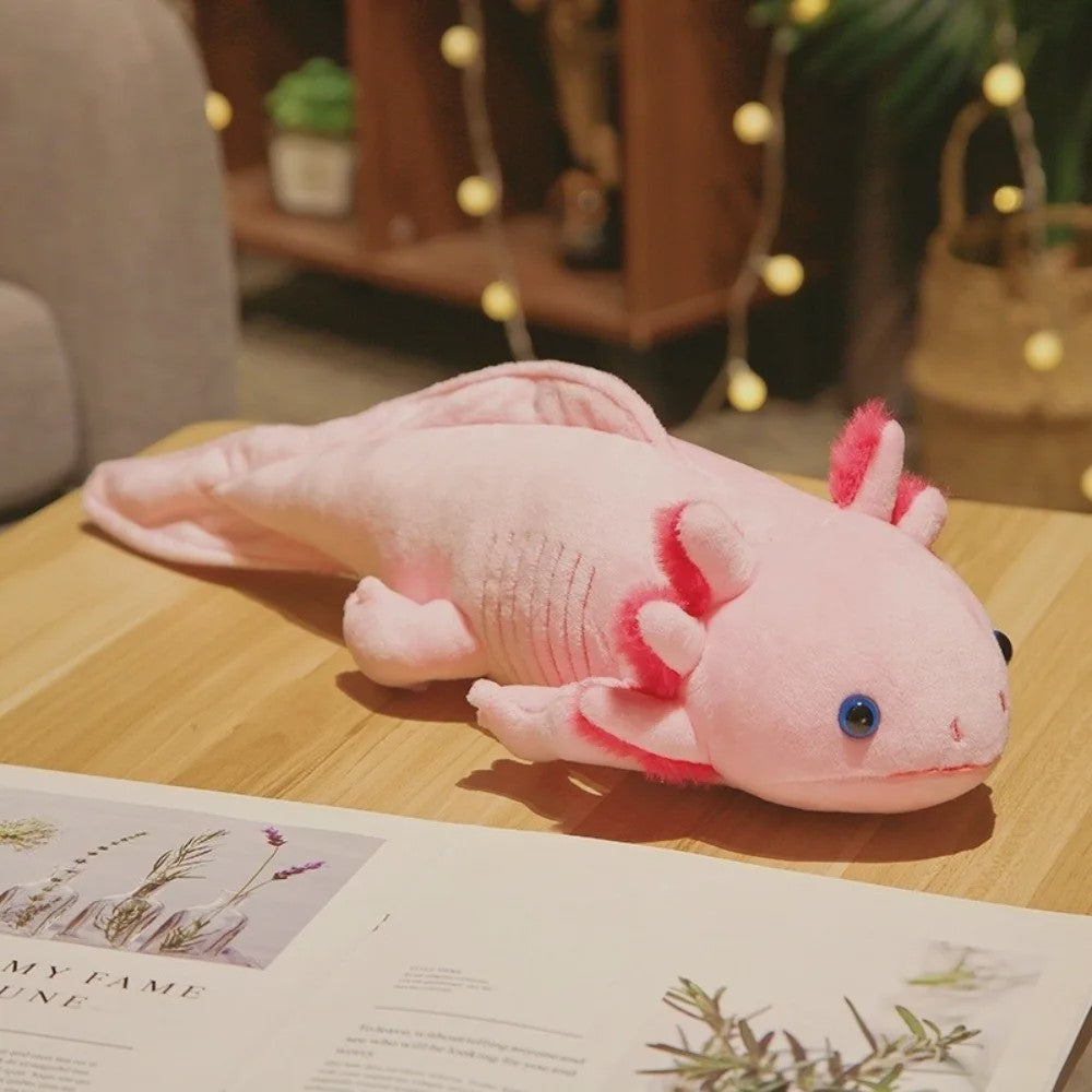 Knuffel Axolotl / Salamander Pluche Speelgoed (23cm/45cm) - Zacht Kussen & Sleutelhanger