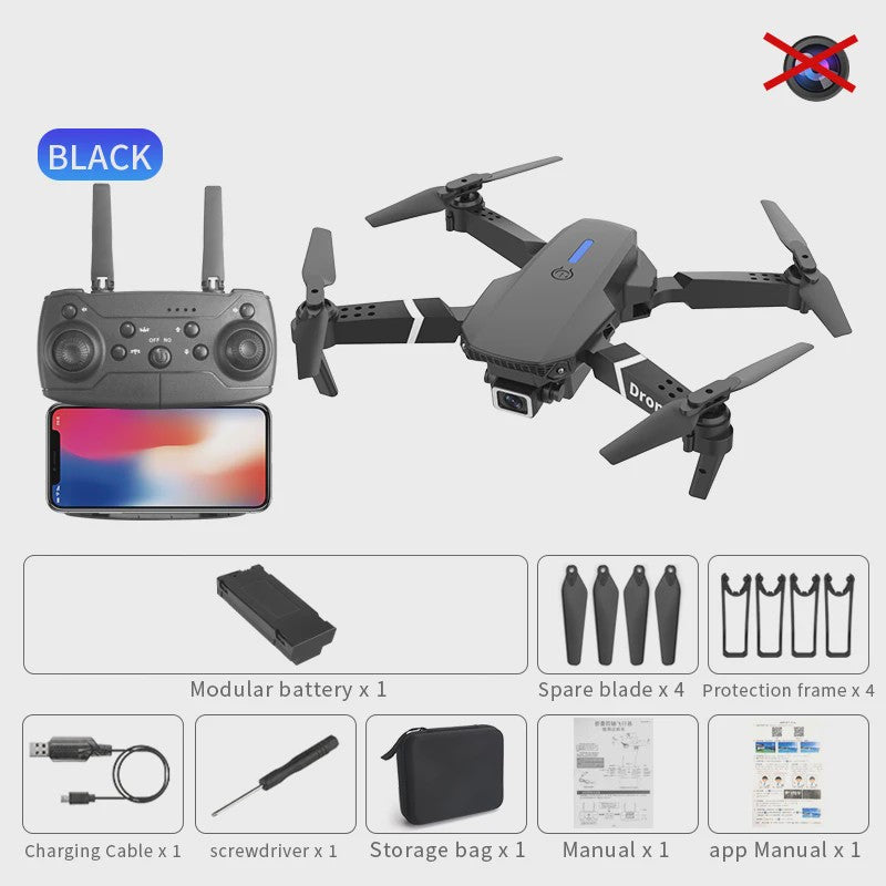 Opvouwbare FPV WiFi Drone met 4K Camera en Vliegstabilisatie - Perfect Cadeau