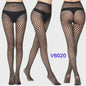 Dames Visnet Panty's met Jacquard Weefsel - Gothic Kant & Spider Net Stijl