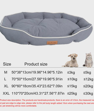 Luxe Vierkante Hondenkussen - Waterdicht & Bite-Resistant - Comfortabel voor Grote Honden en Katten