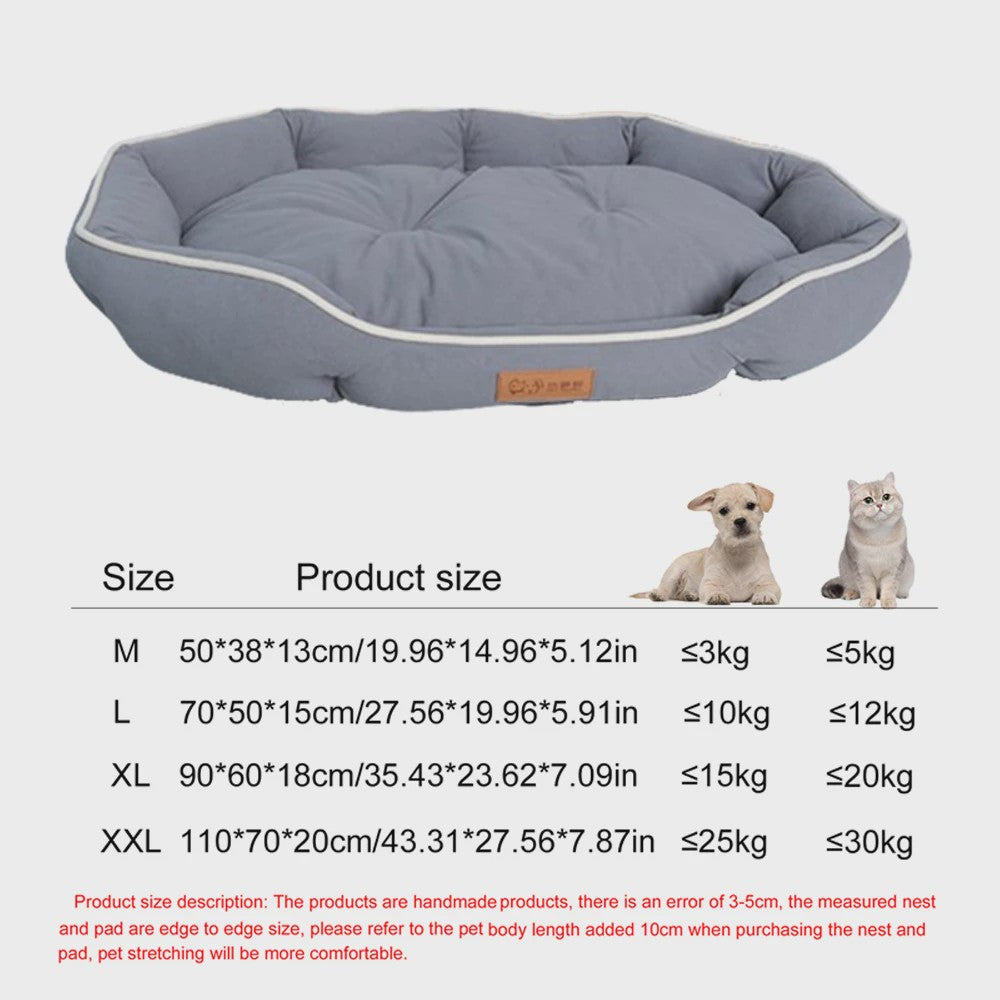 Luxe Vierkante Hondenkussen - Waterdicht & Bite-Resistant - Comfortabel voor Grote Honden en Katten