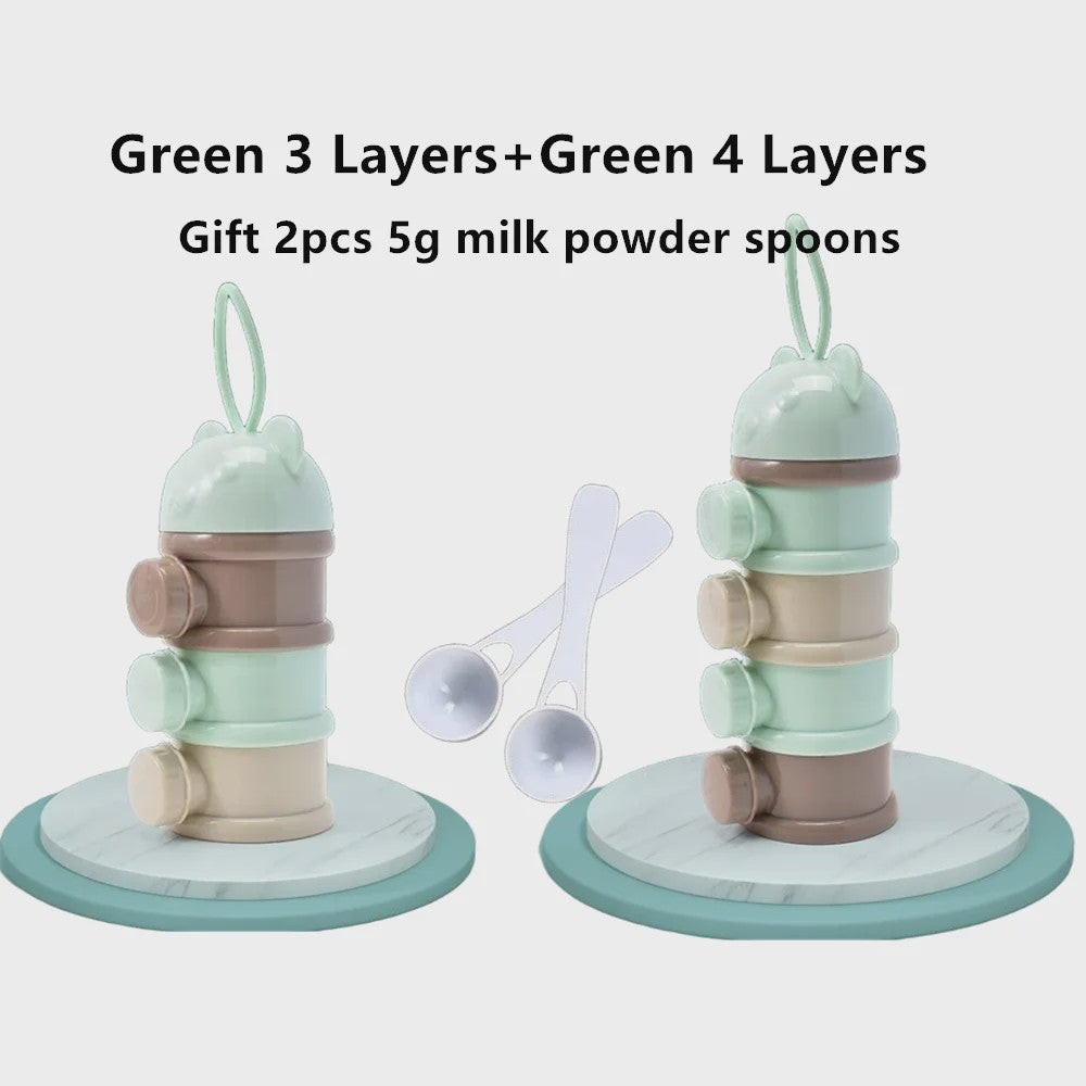 Babydoos Melkpoeder & Snack Container - Gelaagd & Draagbaar