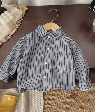 Lange Mouwen Jongens Shirt in Plaid Katoen - Perfect voor de Lente (1-4 Jaar)
