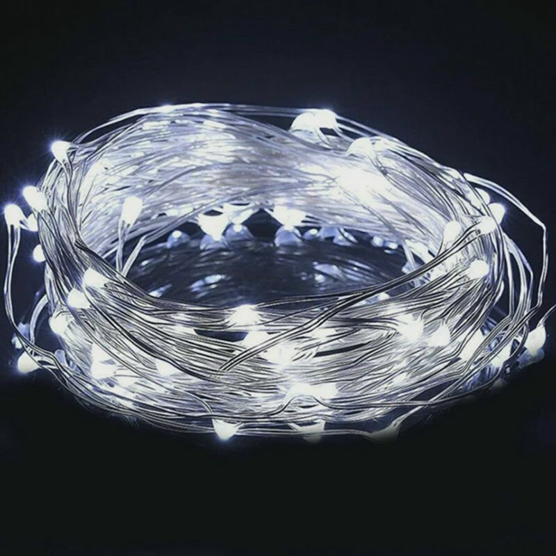 Sfeervolle LED-lichtslinger op Batterijen - Koperdraad, 1-10 Meter