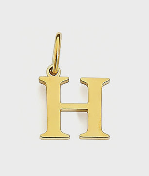 Gouden Initiaal Bedel - Roestvrij Staal - DIY Ketting Bedeltje A-Z
