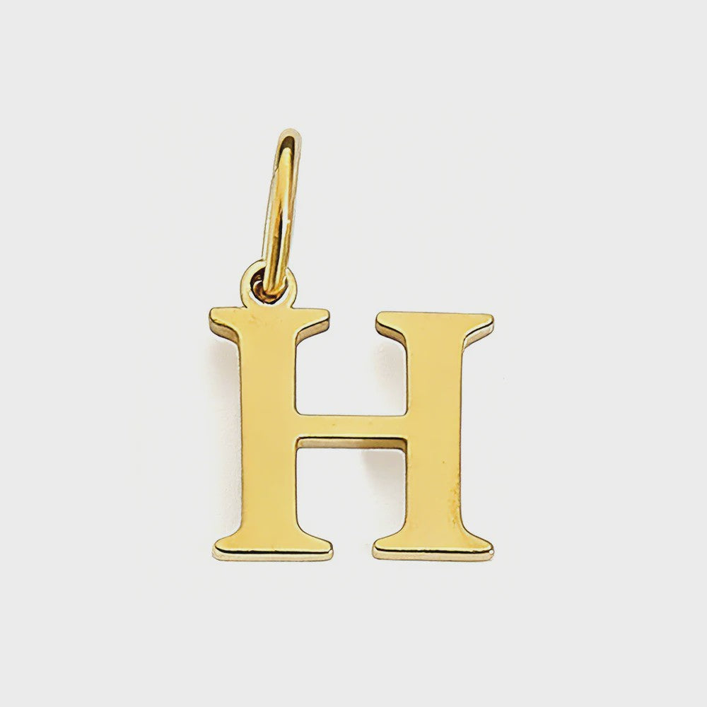 Gouden Initiaal Bedel - Roestvrij Staal - DIY Ketting Bedeltje A-Z