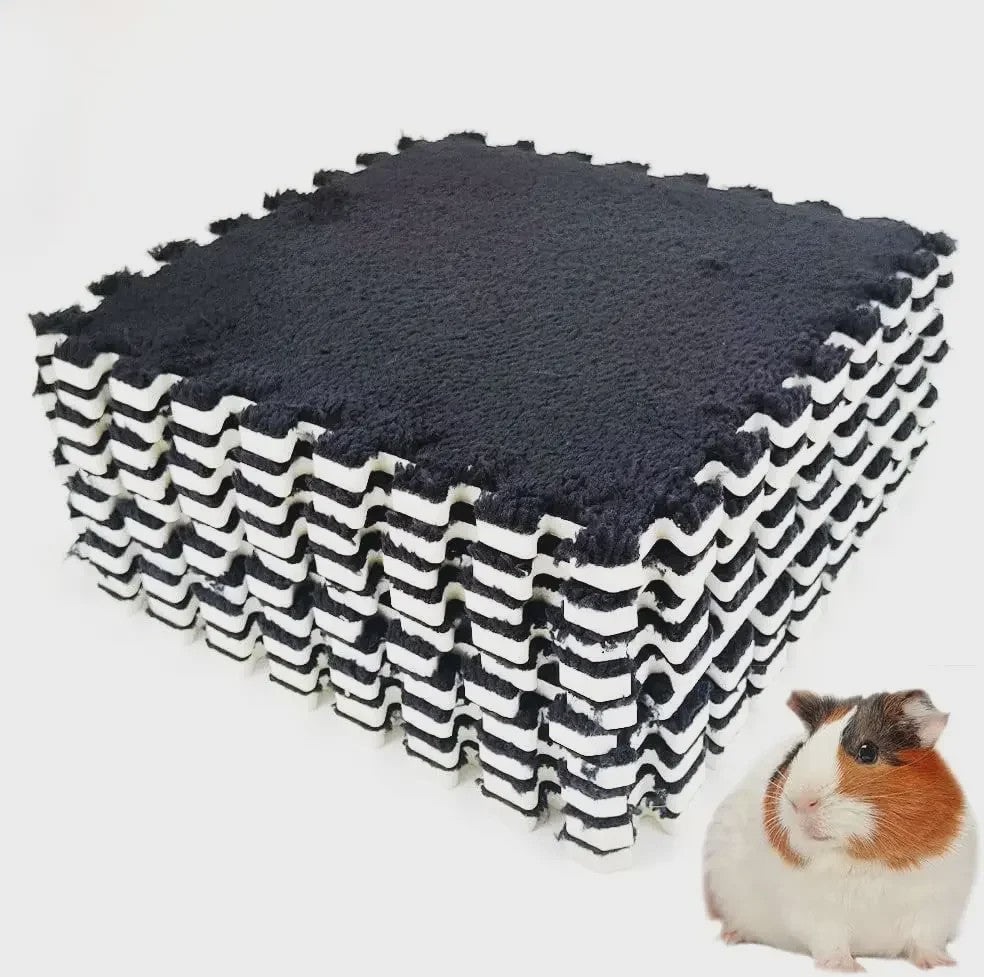 Set van 10 Waterdichte & Absorbente Bodembedekking Matten voor Kleine Huisdieren (Konijn, Cavia)