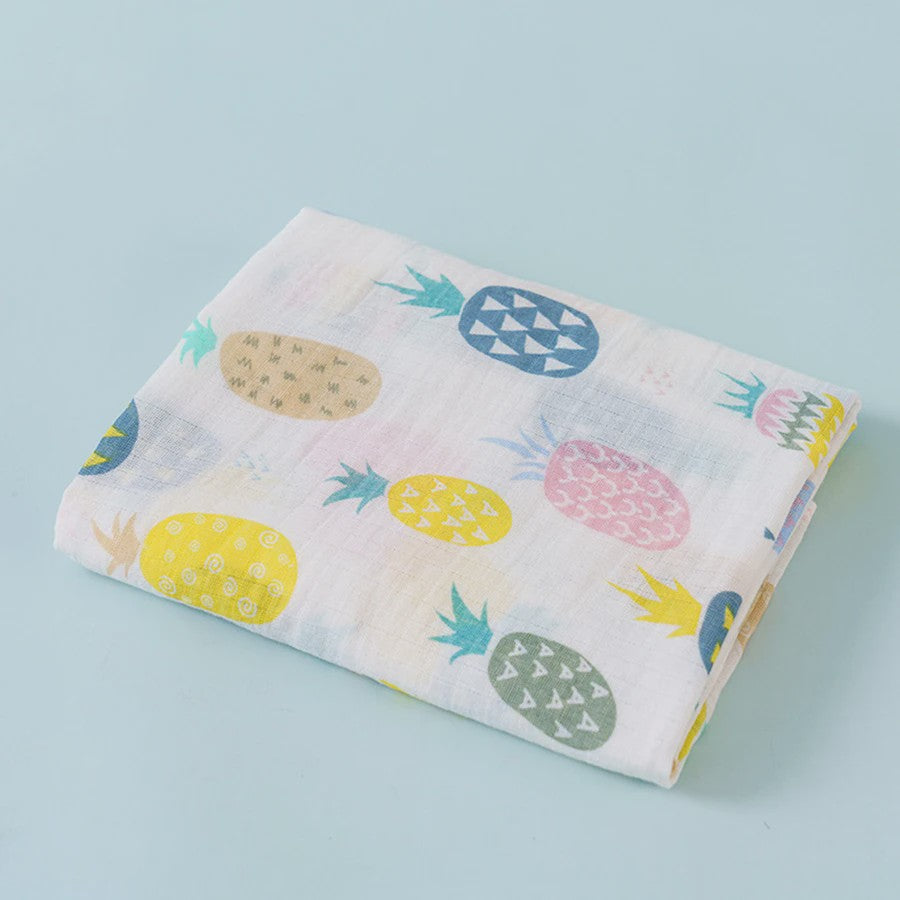 Zachte Katoenen Baby Swaddle Deken - 2 Laags Muslin, Sneldrogend & Ademend