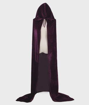 Luxe Fluwelen Cape met Capuchon - Middeleeuws, Heks, Vampier, Halloween & Cosplay Kostuum